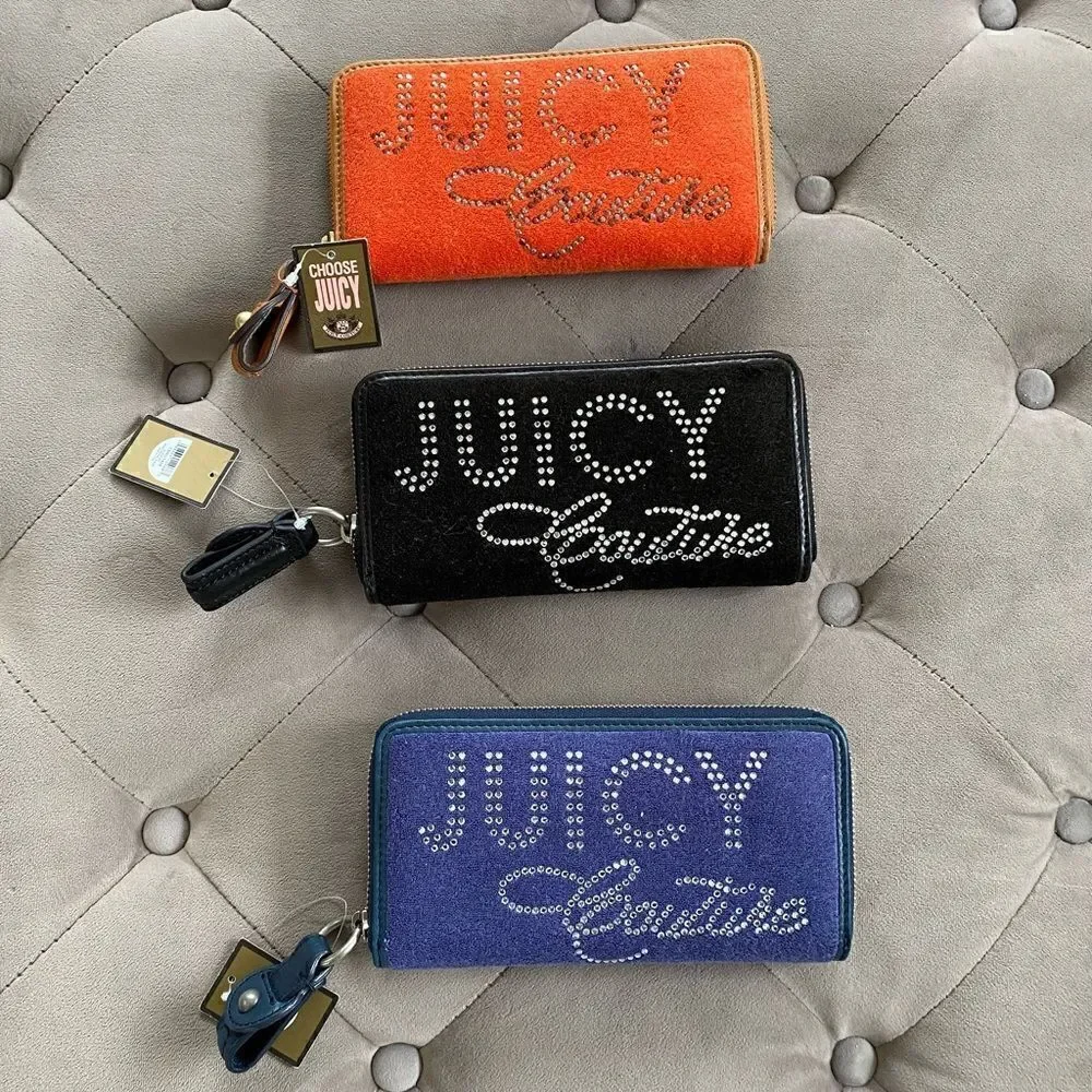 Juicy couture y2k terry cloth wallets